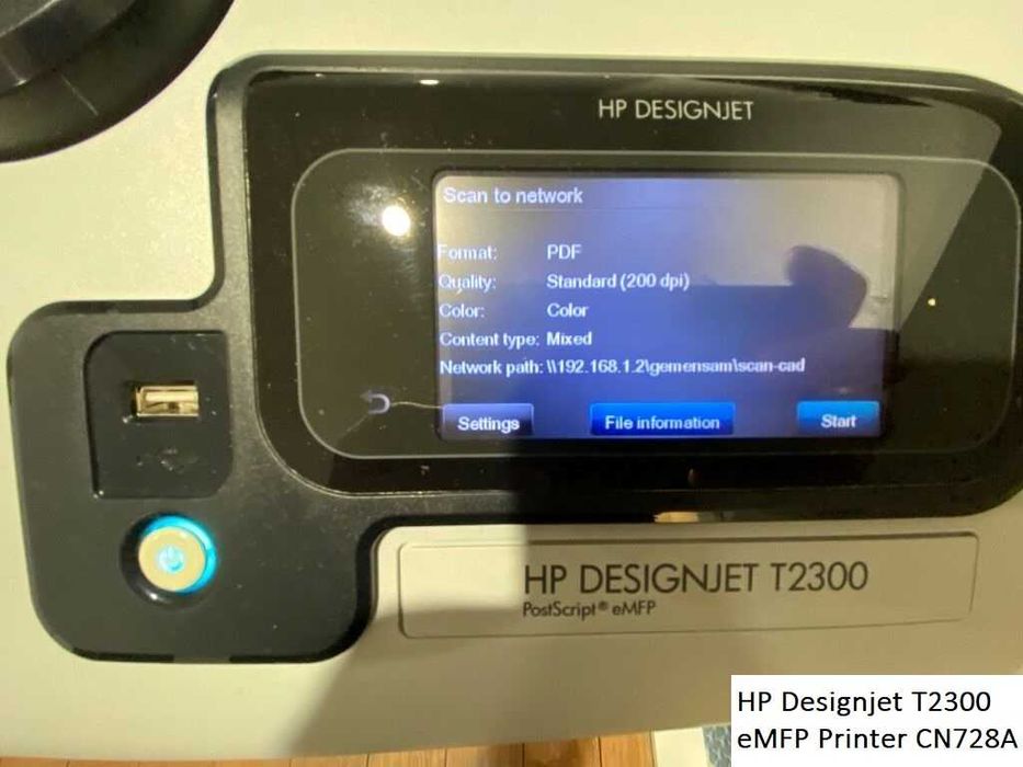Ploter HP DesignJet T2300 PostScript eMFP CN728A drukarka duży format