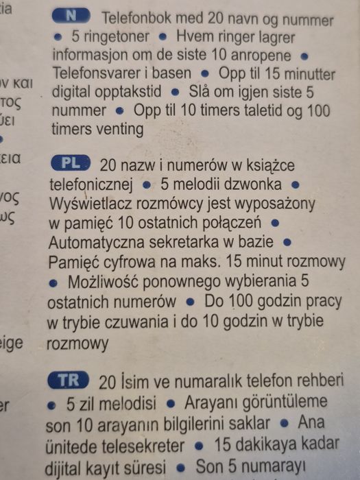 Cyfrowe telefony bezprzewodowe Binatone 1820 Nowa Niższa Cena