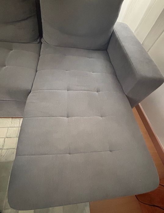 Sofá cama com chaise