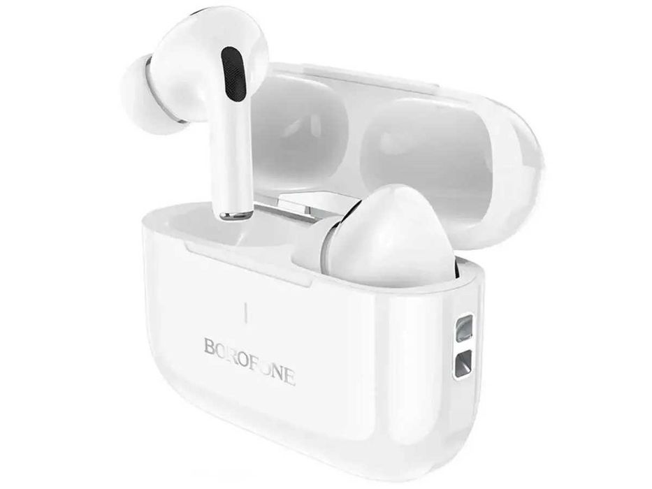 Гарнітура Double з кейсом Bluetooth Borofone BW59 True колір: білий