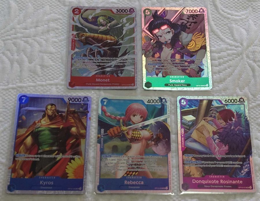 cartas one piece tcg sr  op07 op08 op09 op10 op11 op12 prb01 prb02