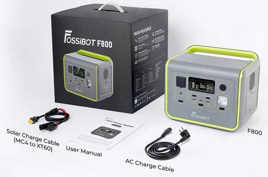 Fossibot F800 Фосібот зарядна станція 800w 512Wh LiFepo4 (В НАЯВНОСТІ)
