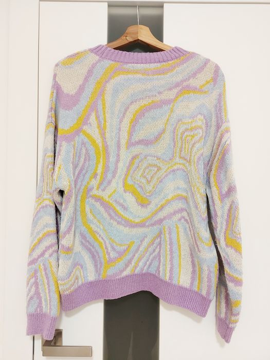 Kolorowy sweter oversize Reserved 36 S akryl