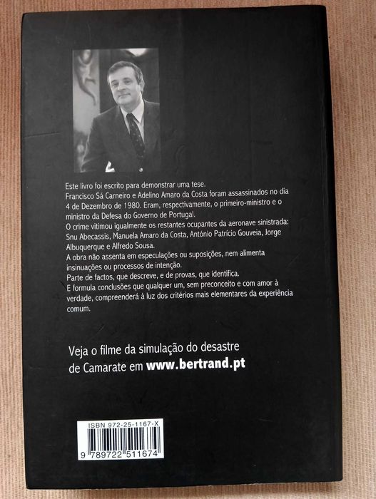 Livro "O Crime de Camarate" – Ricardo Sá Fernandes