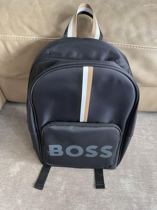 Hugo Boss plecak nowy czarny z kieszeniami
