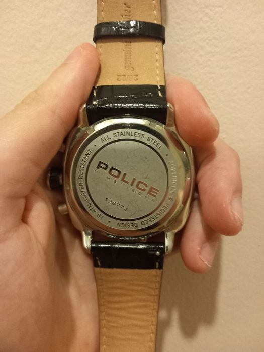 Relógio Police preto colecionador