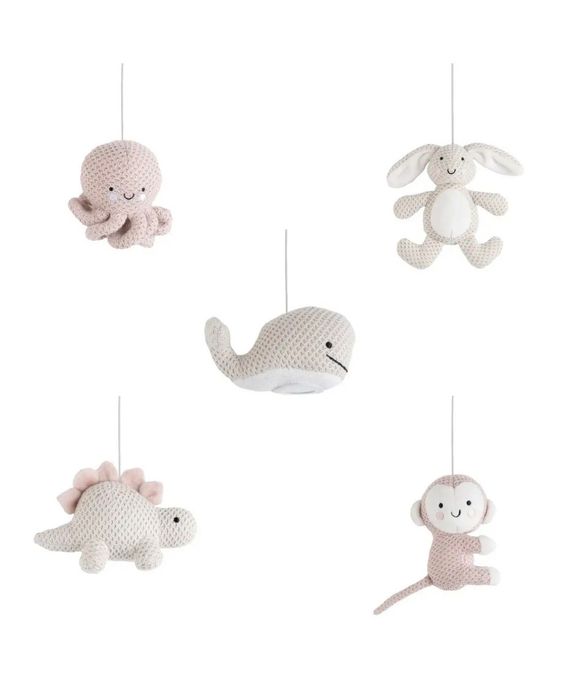 Музичний мобіль Baby's Only Animals (в’язані іграшки)