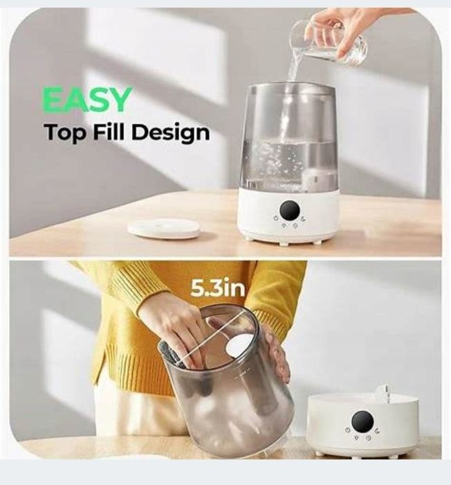 Nawilżacz powietrza Homvana H101, 3.6 L, cichy (23 dB), aromaterapia