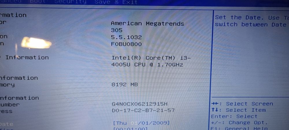 Laptop ASUS A540LA 15,6" Intel® Core™ i3-4005U 8GB RAM