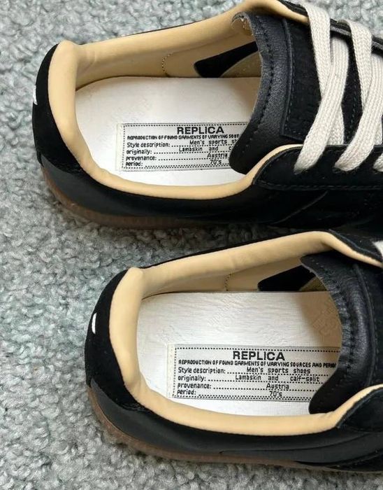 Кроссовки maison margiela replica black gum indigo blue