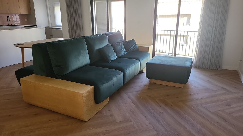 Sofá por medida e Puff - NOVO