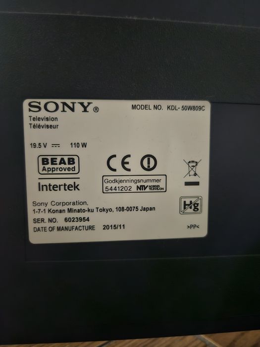 Telewizor Sony 50', tv Sony 50 cali, 50 calowy