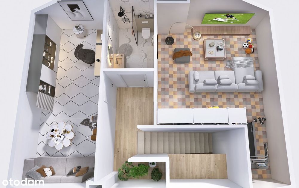 Piękny apartament dwu poziomowy z tarasem i garażem na Podolszycach
