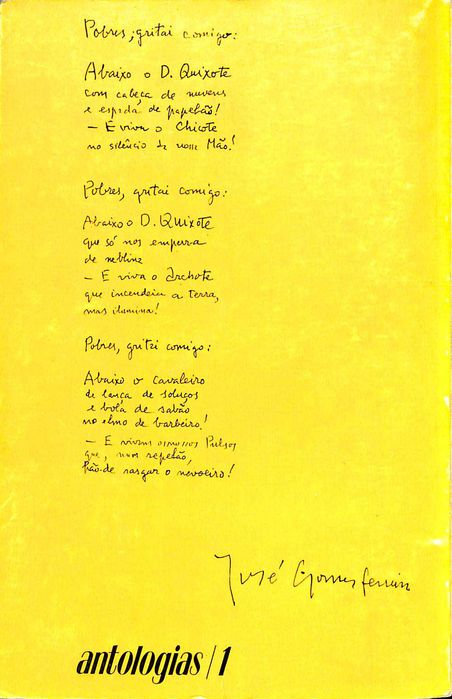 "Antologia Poética" de José Gomes Ferreira