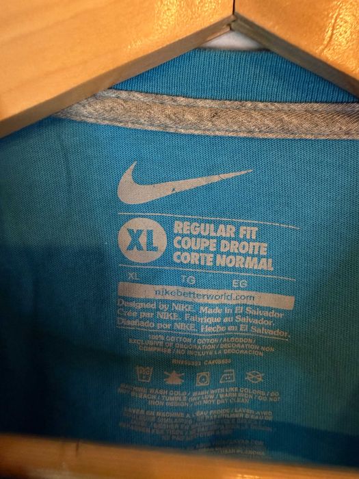Koszulka Nike niebieska z logiem xl