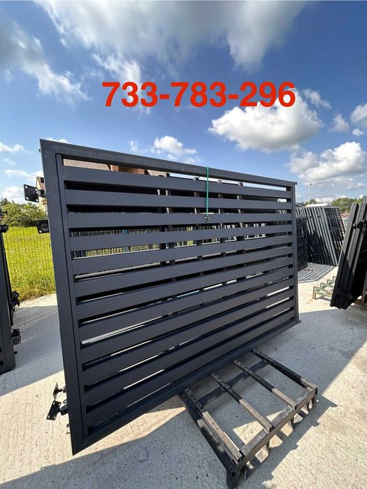 NOWOCZESNA I SOLIDNA Brama skrzydłowa palisadowa 400x170cm