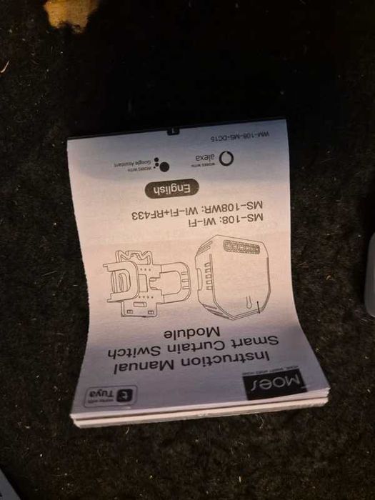 Sterownik rolet WiFi + RF dopuszkowy Moes MS-108WR Tuya