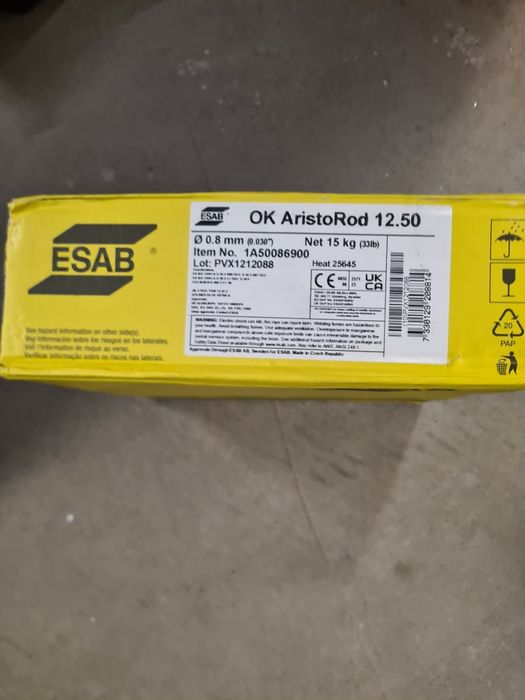 Drut spawalniczy Esab 0.8, 15 kg