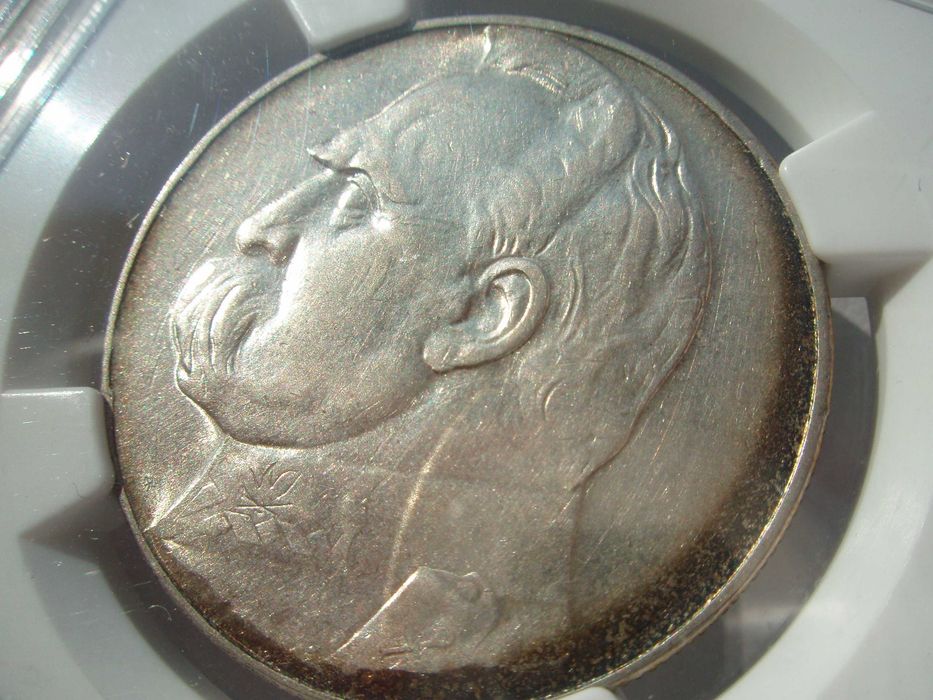 10 złotych 1934 orzeł urzędowy, NGC AU 53, rzadki rocznik