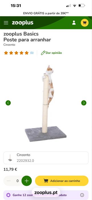 Árvore para gato trepar, brincar e descansar + robusto poste para arranhar