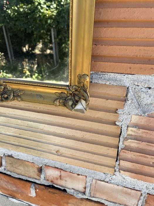 Lustro vintage Antyk dekoracja rama złocona ornamenty