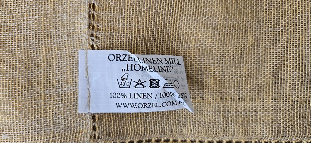 Obrus lniany 100% len, 150x150cm