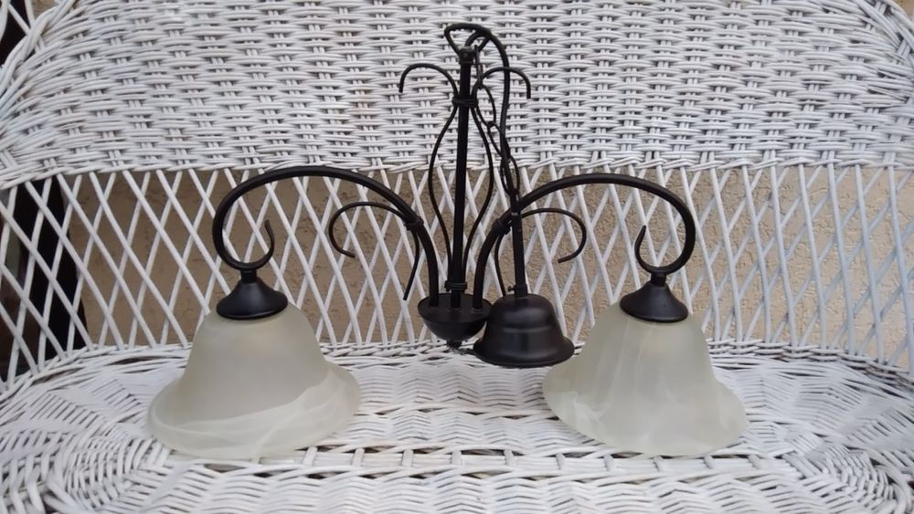 Lampa wisząca kuty metal j. nowa