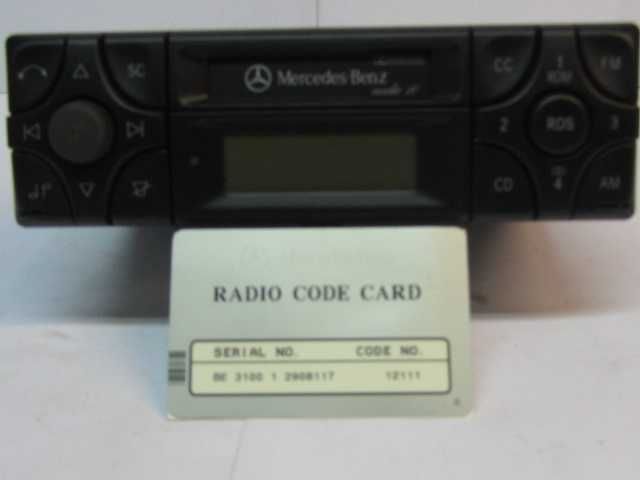 Auto radio mercedes original com cartão de codigo
