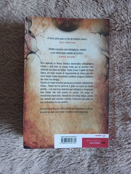 Livro de bolso a cidade perdida de James Rollins