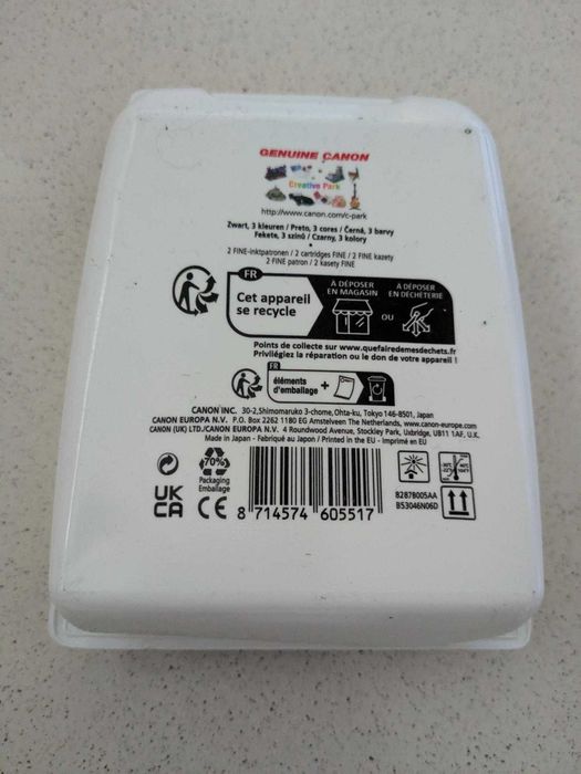 Tinteiro cores/preto 546/545 Canon, Pixma, original, novo.