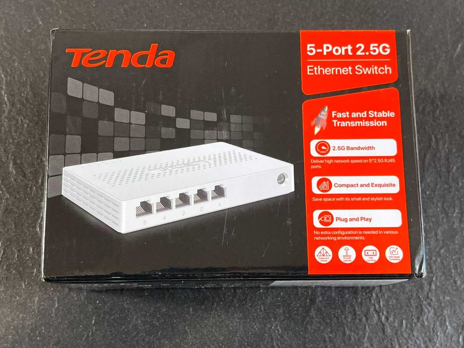 Przełącznik Ethernet Tenda 2,5 Gb/s 5 portów