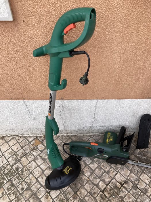 Moto serra e aparador de relva como novos