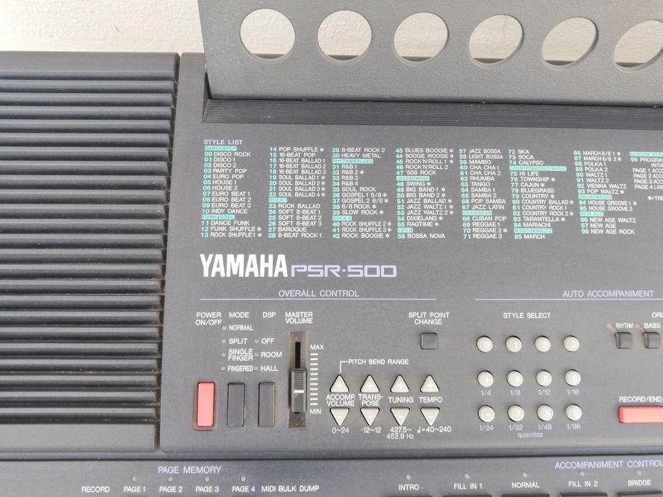 Yamaha PSR 500 Teclado Eletrónico