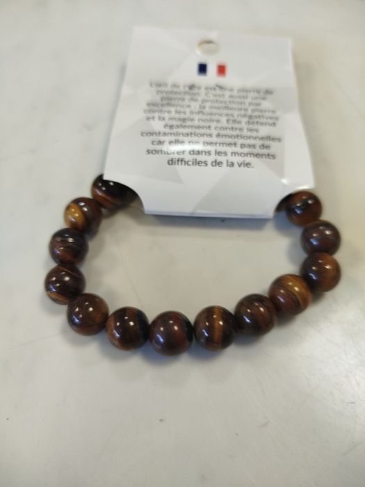 Pulseira Olho de Tigre 10mm