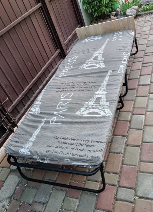 Розкладачка розкладне ліжко раскладушка раскладная кровать с матрасом