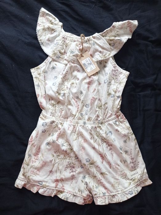 Kombinezon newbie letni krótkie spodenki dziewczęcy lato 92