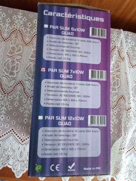 Bola fixa led com 3 cores