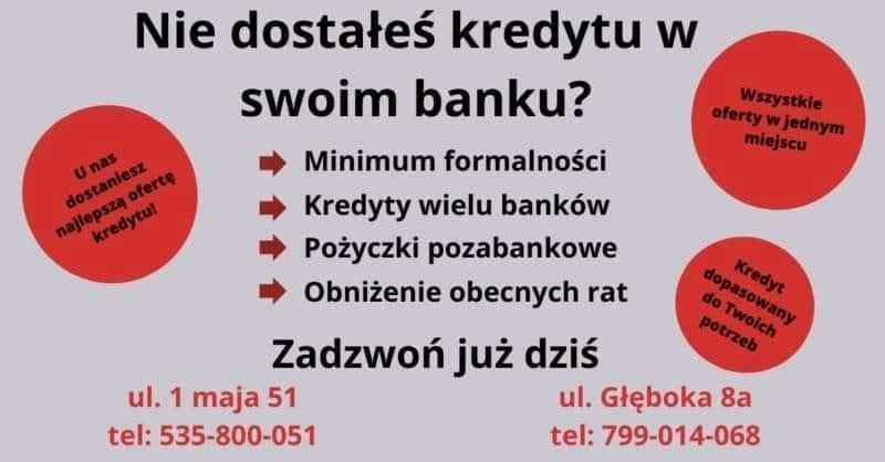 Kraśnik Biuro Kredyty, Pożyczki, Chwilówki dla każdego