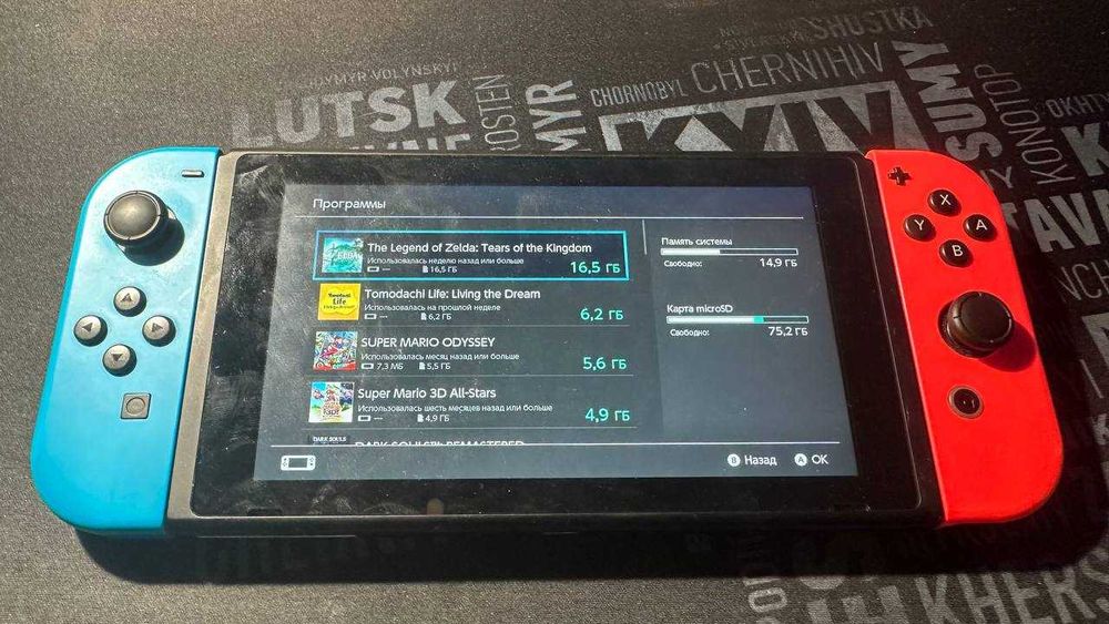 Kefir Nintendo Switch v2 з МікроСД 256gb