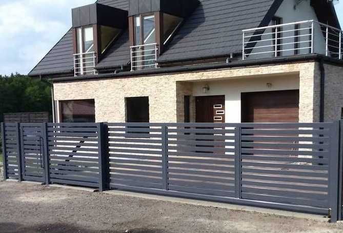 Ogrodzenie panelowe podmurówka montaż panele ogrodzeniowe brama oc+ral