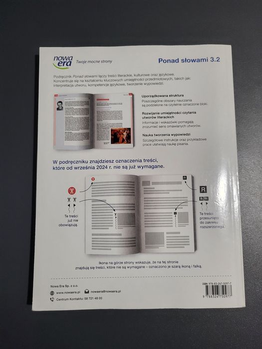 Podręcznik do języka polskiego ponad słowami klasa 3