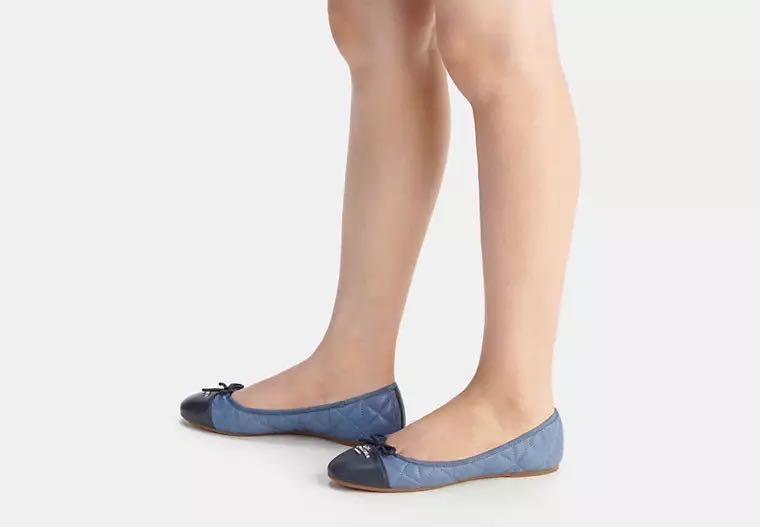 COACH Allyson Quilted Ballet. Балетки натуральная кожа р 39