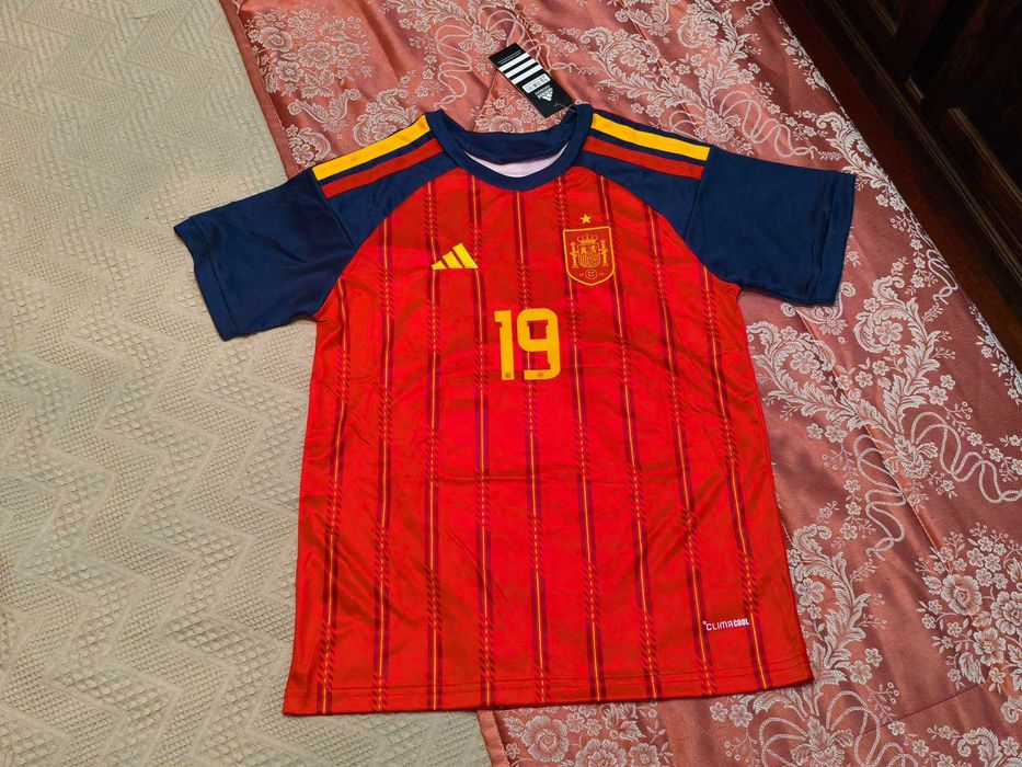 Camisola Criança Lamine Yamal 19 | Equipamento Espanha | NOVO