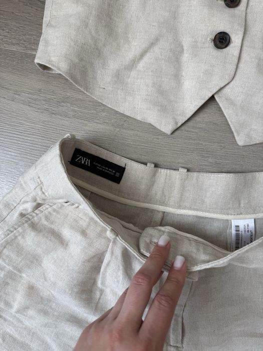 Лляний костюм  zara