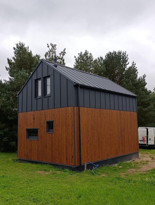 Domek drewniamy na zgłoszenie 35m2