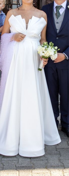 Suknia ślubna Avenue 36/38 (może być na brzuszek ciążowy)