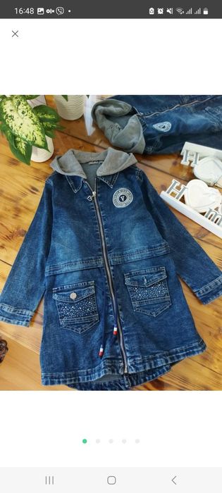 Джинсовка на девочку р 122