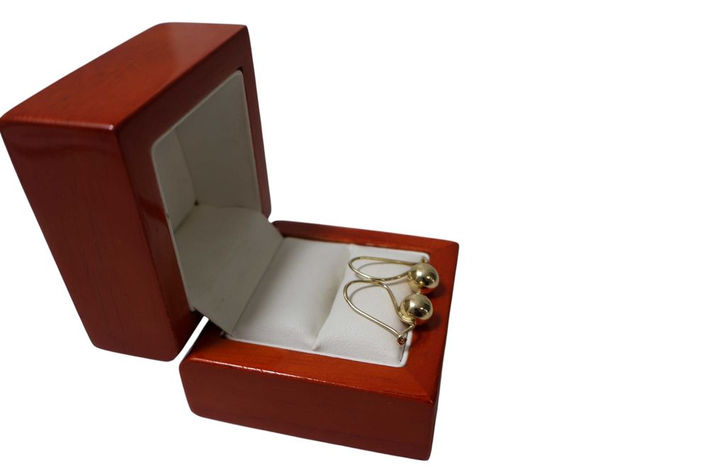 wspaniałe złote kolczyki  1,98G 585