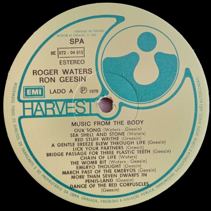 Roger Waters + Ron Geesin	- - - - -	Music From The Body	- - - - -	LP