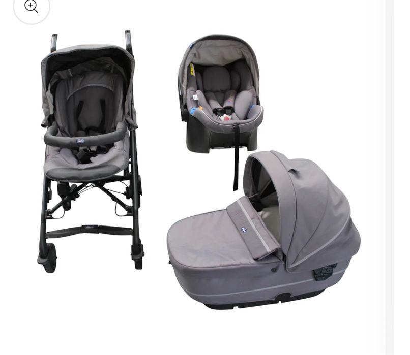 Trio Chicco (carrinho+alcofa+cadeira auto)